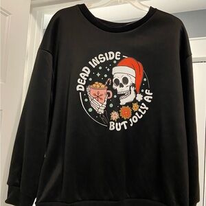 Dead Inside but Jolly AF Christmas sweatshirt
